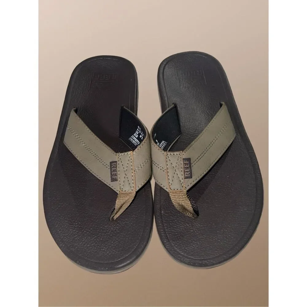 Reef Cushion Brown Journeyer Flip Flop Sandals for Men Size 8